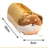 Fluffy Large Capacity Pen Case Kawaii Stationery Box Poatable Corgi Modeling Pencil Pouch  Supplies