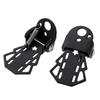 1 Pair Cycling Folding MTB Bike Black Metal Bicycle Foot Pegs Rear Seat Bike Pedals Footrests
