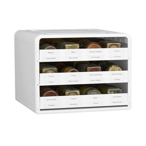 Органайзер для бутылочек со специями Youcopia Spicestack на 24 шт. с 104 этикетками