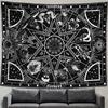 Astrology Sun Moon Constellation Tapestry Wall Hanging Witchcraft Decoration Bedroom Small Celestial Psychedelic Tapestry Fabric
