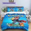 1PC Pokémon pattern Bedding Quilt Set Quilt Cover Pillowcase Home Decoration Birthday Gift (1 * duvet cover + 2 * pillowcase, without core)