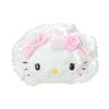Sanrio Hello Kitty Pouch for Ages 3 and Up Face-Shaped (White Frill) (011541)