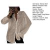 Spring Summer Shirt Lapel Long Sleeve Single Breasted Shirt Tops Sparkling Sequins