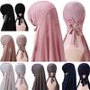 Мусульманский женский чепчик с веревкой, шифоновая шаль, удобный эластичный бандаж, шапочка под платок, исламский внутренний хиджаб, повязка на голову