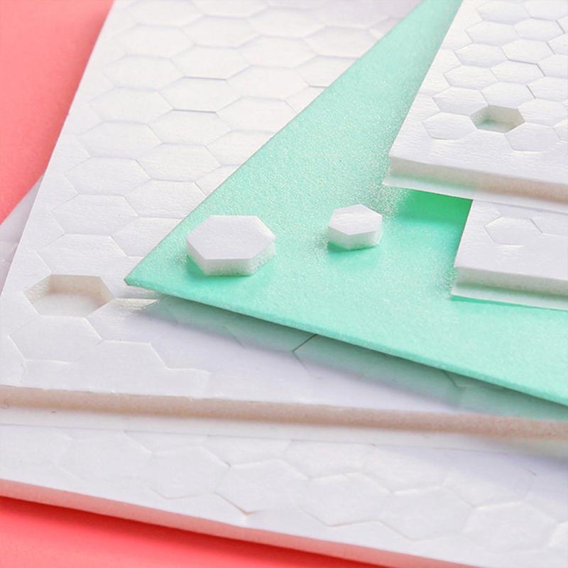 240 шт./лист DIY Лента-застежка Самоклеящаяся Двусторонний клей 3D Точки Пенопластовая наклейка Сильный клей Для творчества
