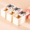 Halloween Spider Scared Wooden Box Prank Toy Funny Spoof Trick Spider Box Toy Halloween Scary Spider Jumps Out Great Party Gag Gift