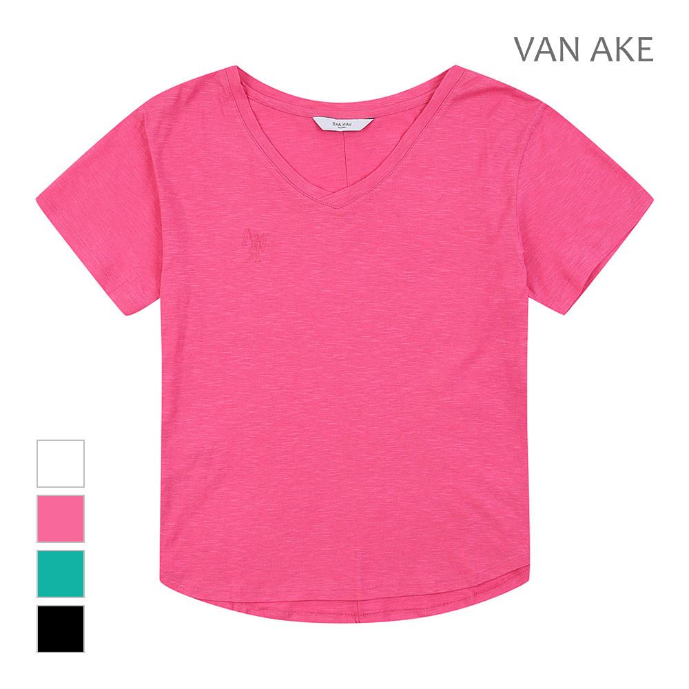 VANAKE V-Neck Short Sleeve T-Shirt_Vb36Tsu209Z