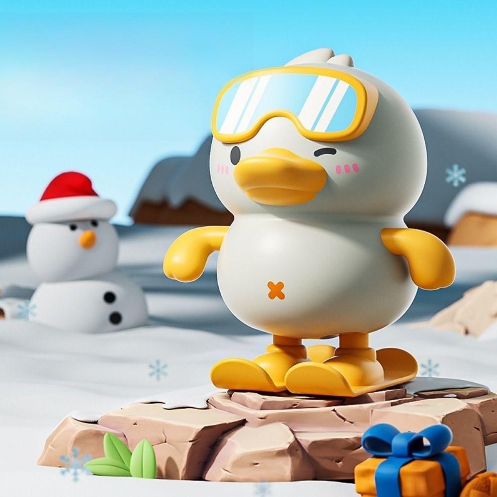 Yellow Duck Skiing duck toy Clockwork Design Jumping Duck Toy Clockwork Duck Toy Baby Training