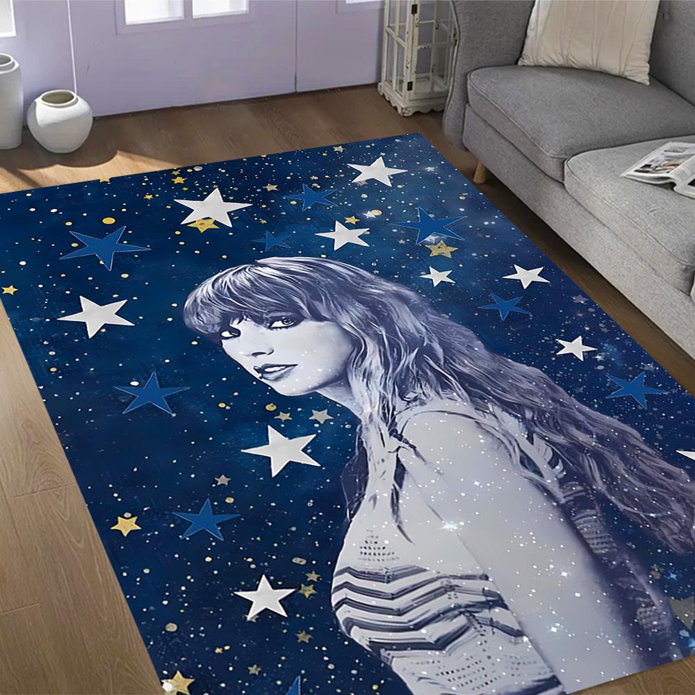 Taylor Swift Music Festival Themed Anti-Slip Rugs - Polyester Home Decor, Suitable for Bedrooms, Living Rooms, Doorways, Studios, and Decorations