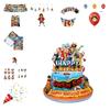 Colorful One Piece Themed Birthday Party Decoration Set Vibrant And Whimsical Paper Props And Balloons