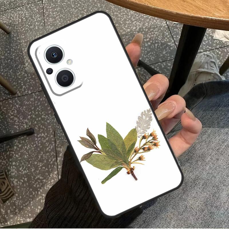 Flowers Pressed Case For OPPO Reno 7 8 10 Pro 8T 2Z 4Z 5Z 6 Lite OPPO Find X6 Pro X2 X5 Lite X3 Neo Cover
