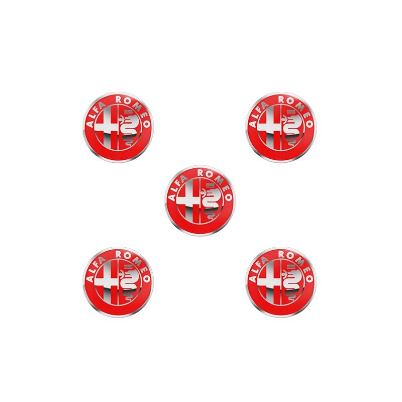 11mm 14mm Aluminium Metal Car Key Emblem Stickers For Alfa Romeo Giulietta GT 159 147 156 Mito Brera Giulia F1 Stelvio VolanteIW8