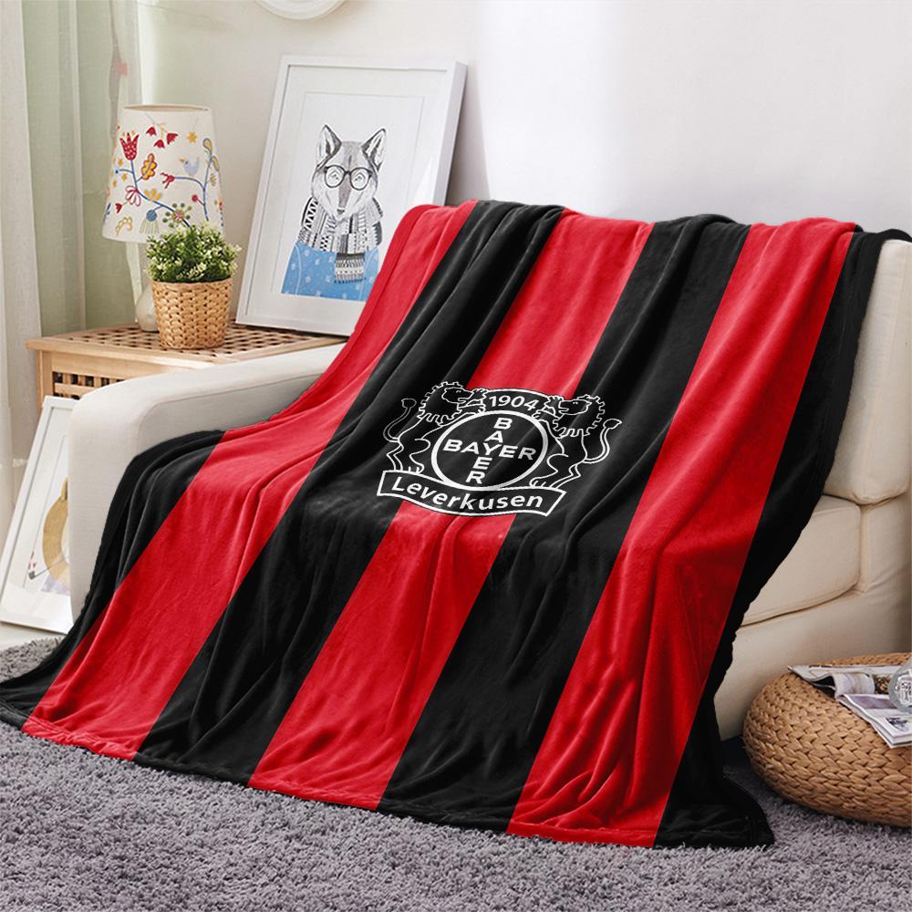 Bayer 04 Leverkusen Flannel Blanket, High quality Comfortable for All Seasons, Home Decor, Warmth and Comfort