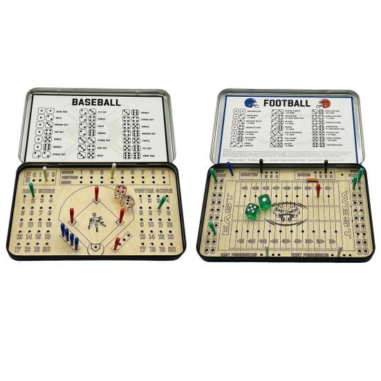 1 Set Travel Board Game Baseball Football Wooden Board Toy 2 Players Kids Adults Interactive Desk Toy Kids Family Night Party Game Essentials