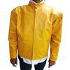 Men's Lambskin Yellow Leather Jacket, Biker Leather Jacket