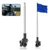 2 шт. Мотоциклетный флагшток Универсальный телескопический флагшток для горного велосипеда Уличный велоспорт Мотоциклетная багажная полка для флага