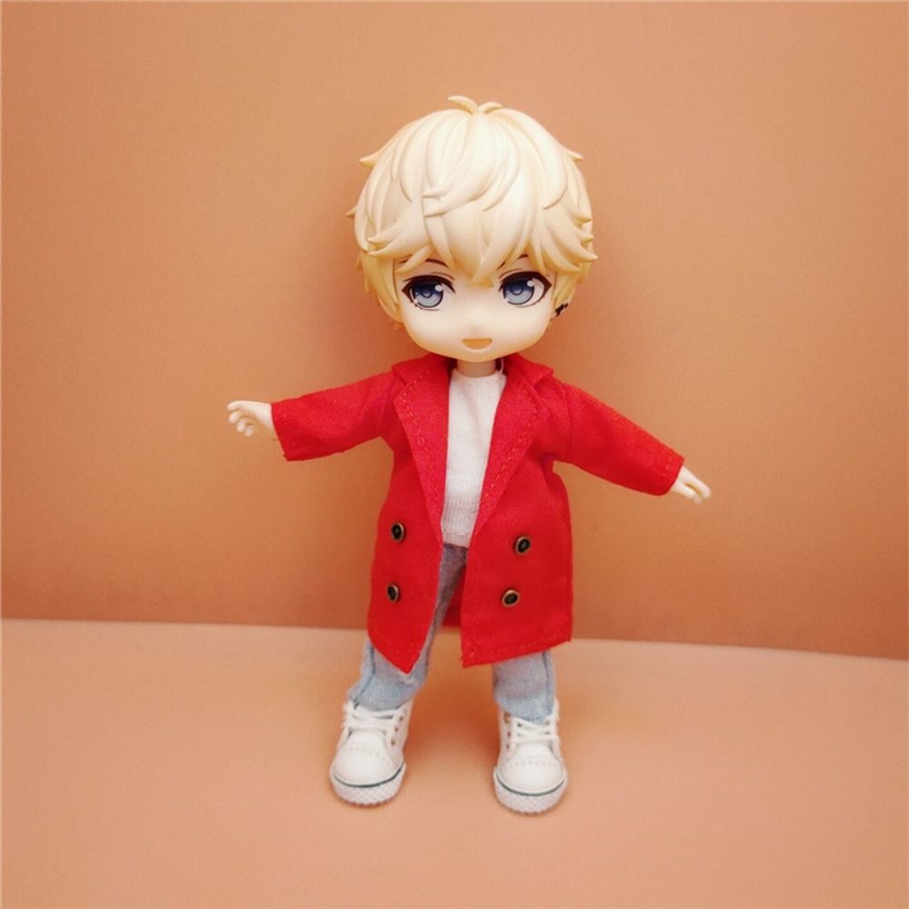 Long Coat OB11 Windbreaker Coat Warm Clothing Doll Clothes DIY Toy Doll Coat Jackets  Kids Gift