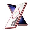 Роскошный беспроводной зарядный чехол для Samsung Galaxy S24 S23 S22 S21 S20 Ultra Plus, магнитный чехол MagSafe Allround Camera Cover Shell Bumper