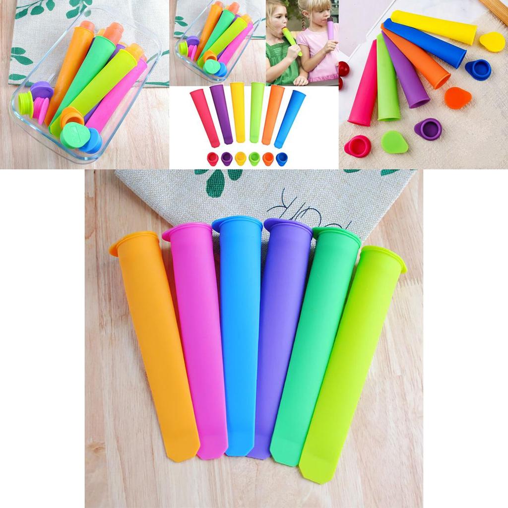 Яркие силиконовые формы для эскимо с пуш-ап механизмом для полезного мороженого и йогуртового эскимо