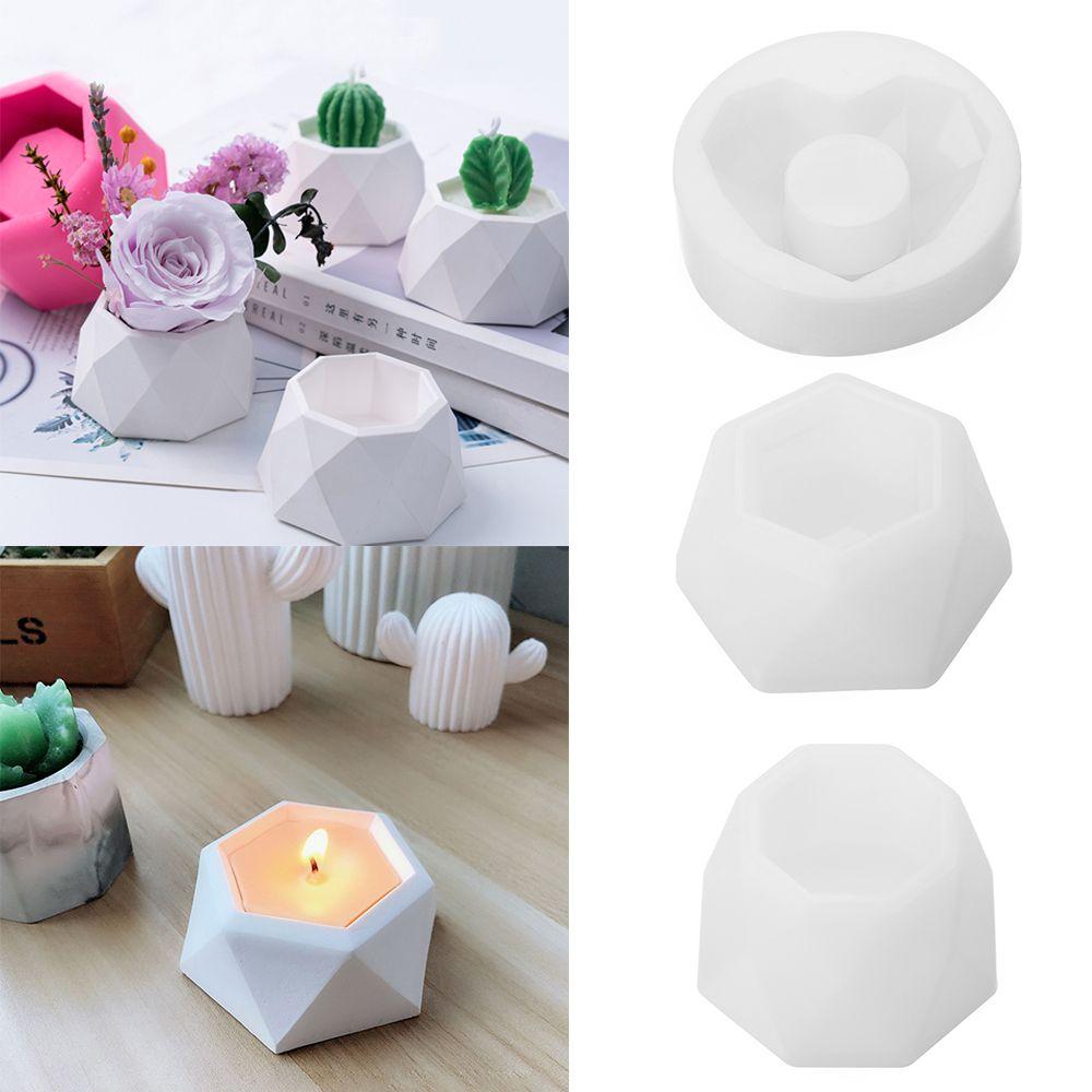 Casting Hexagon Cup Epoxy Resin Mold Silicone Mould Crystal Resin Tray Mold Succulent Flowerpot