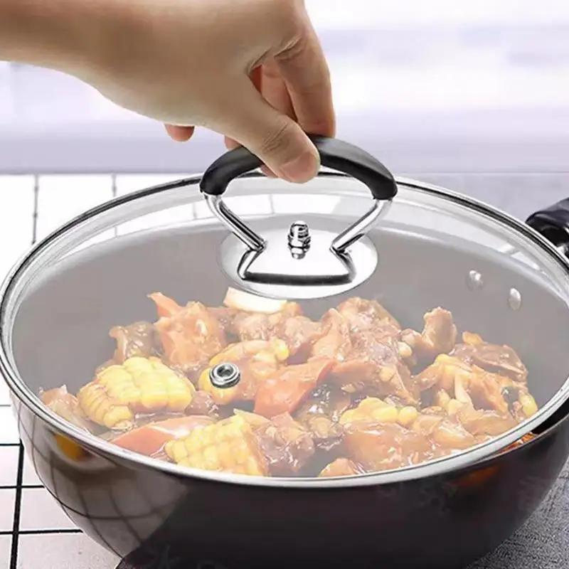 Universal Kitchen Pan Lid Handle Stainless Steel Pot Pan Cover Cookware Handle Accessories Kitchen Cookware Lid Handles Parts