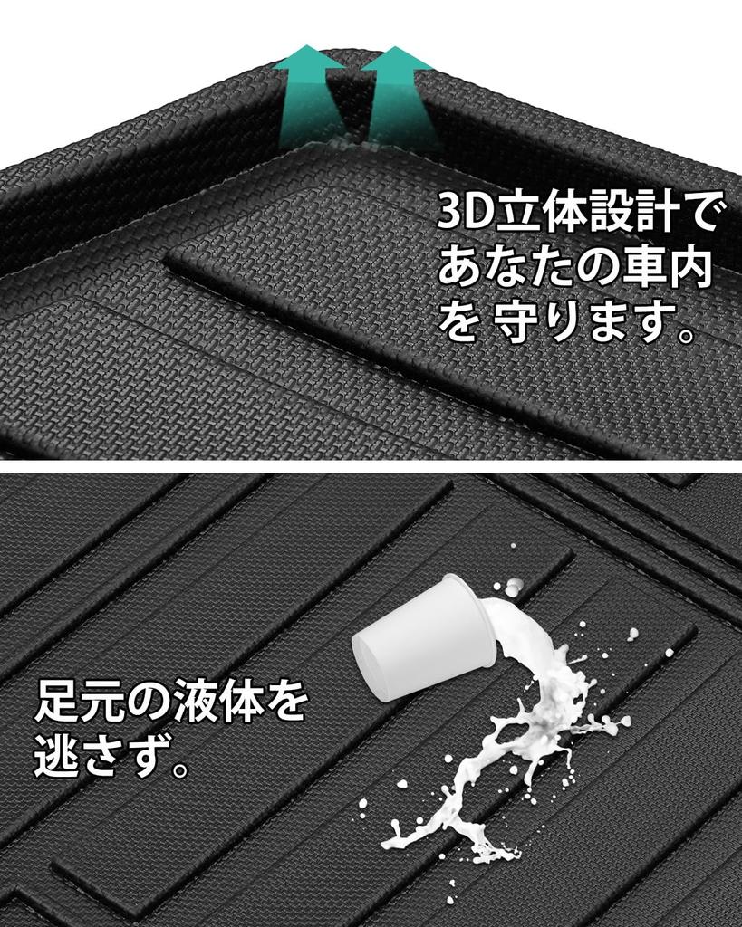 Mixsuper New Freed GT Series Luggage Luggage Luggage Trunk FREED 3rd Row Trunk Hybrid 3D Luggage Freed GT Custom 3D Molded Cargo TPE Luggage Storage