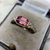 Кольца женские Huitan Red Cubic Zirconia, темпераментные, на свадьбу, годовщину, на женские пальчики, аксессуары, подарок, новые модные ювелирные изделия