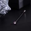 Detachable Crystal Tie Collar Needle Spiral Buckle Neckline Pin Shirt Collar Pin  Banquet