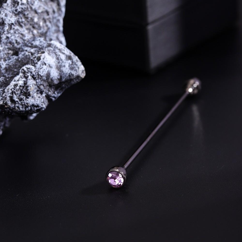 Detachable Crystal Tie Collar Needle Spiral Buckle Neckline Pin Shirt Collar Pin Banquet