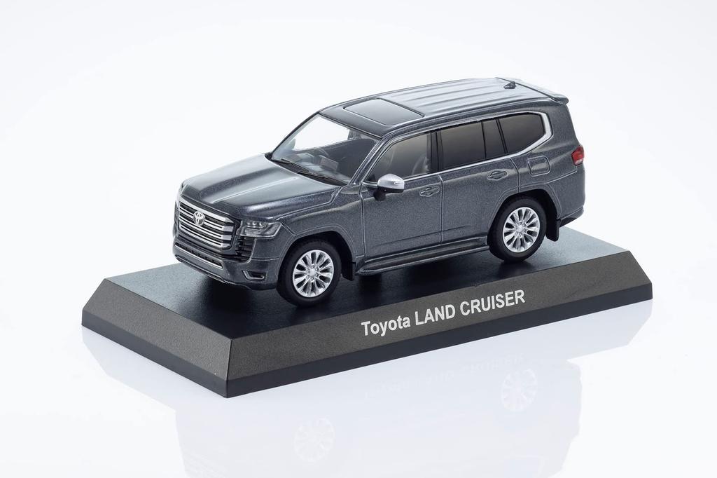 Kyosho KYOSHO MINI CAR BOOK Toyota Land Cruiser 300 Gray Finished Product & No.14 1/64