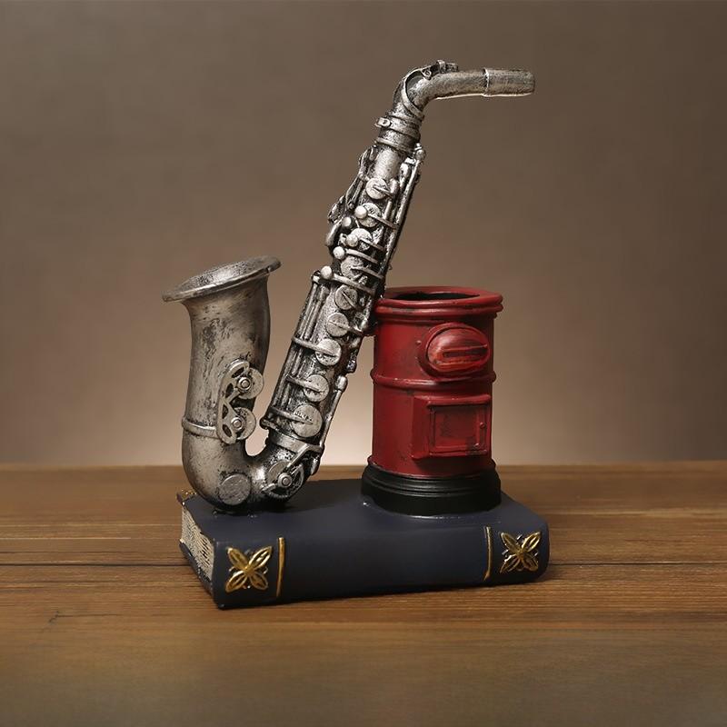 Винтажный держатель для ручек из смолы в виде книги, многофункциональный настольный органайзер для дома и офиса