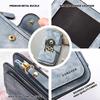 Skull Pattern Long Wallet Fashion Multi Card Slot PU Purse Trendy Daily Portable Zipper Wallet
