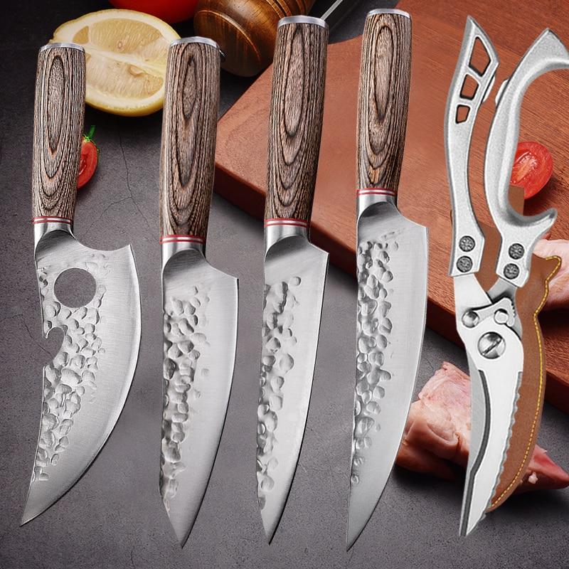 Кухонные ножницы из нержавеющей стали, ножницы для куриных костей, нож для мясника, острый нож для обвалки, нож для нарезки овощей и фруктов