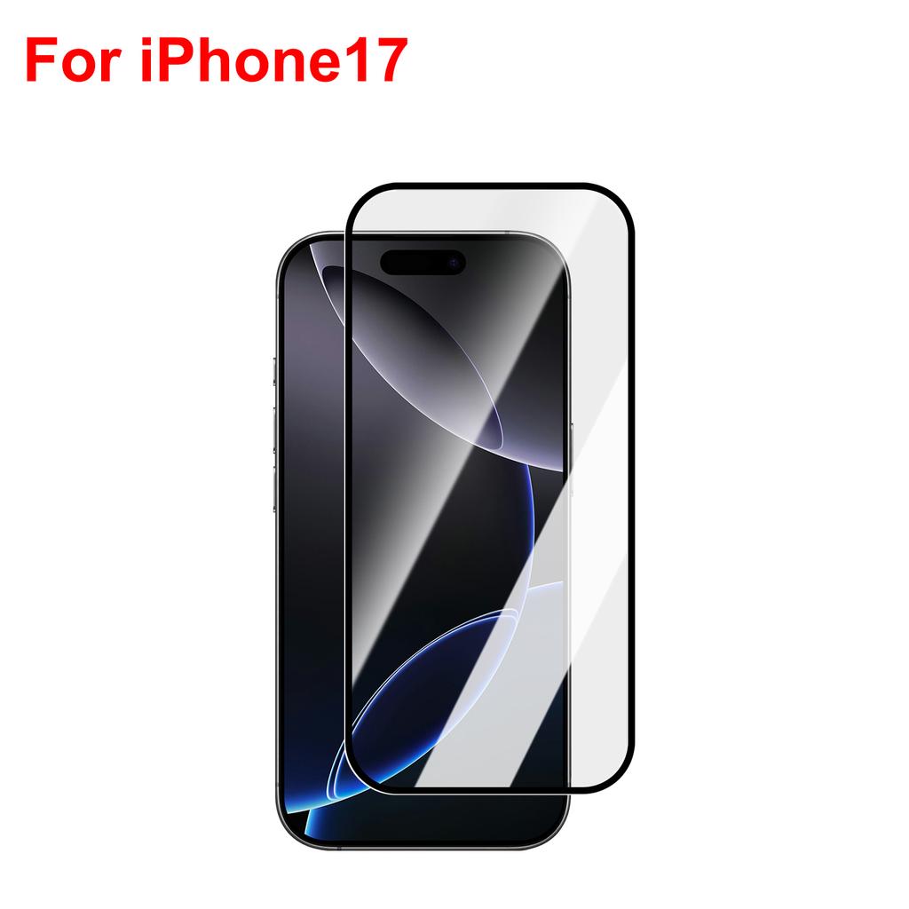 Защитные стекла 6-в-1 для iPhone 17 Pro Max, Защитная пленка для линз с защитой от царапин для 17Air, Защита для объектива камеры с черным кругом