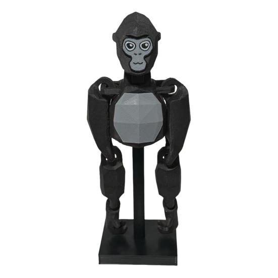 6-Inch Gorilla Toy with Stand 3D Printed Movable Joints Geometric Orangutan Desk Toy Decoration Ornament Gamers Collectors Gift