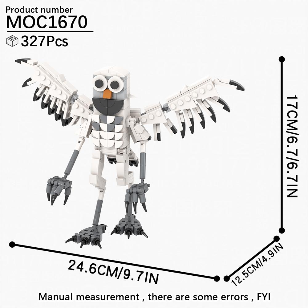 MOOXI MOC Горячая Игра Ужасов 99 Ночей Фигурка Животное Олень Сова Коза Модель Конструктор Игрушка Для Ребенка Взрослого Кирпичик Подарок На День Рождения