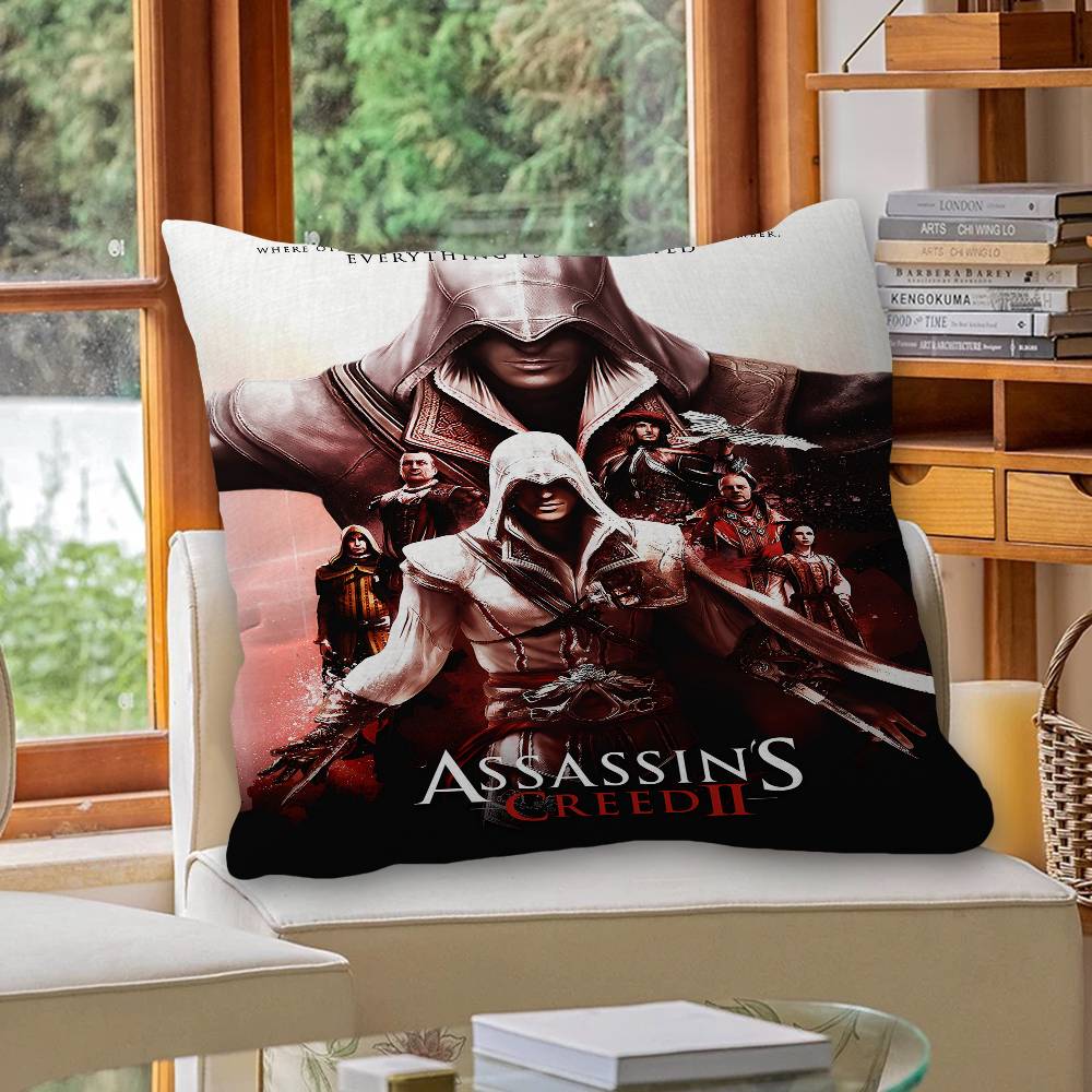 Game A-Assassins Creed S-Shadows Cushion Cover Inches Farmhouse Decor Home Throw Pillow Covers For Couch Decorations