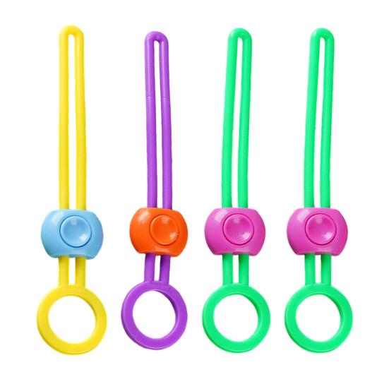 Герметизирующий зажим Регулируемые силиконовые ремешки Закуски Еда Организация кладовой Зажимы для пакетов Многоразовое решение для хранения на кухне