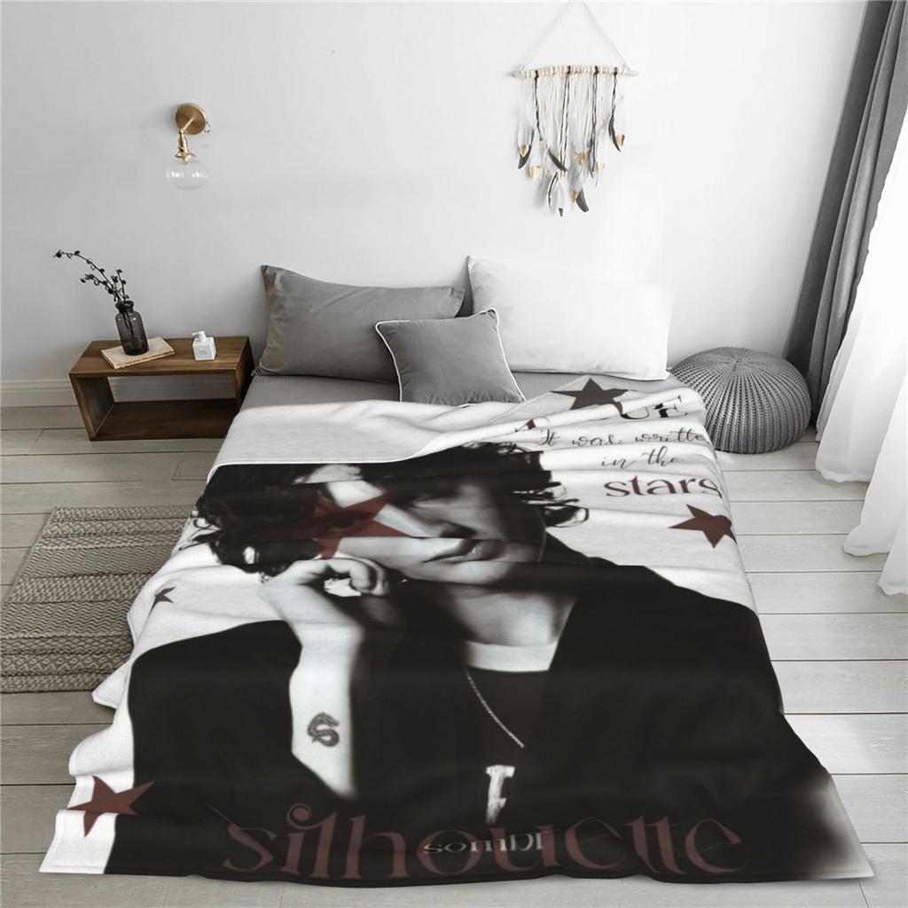 Custom Sombr Blanket Warm Fleece Soft Flannel American Singer Throw Blankets For Bed Sofa Office Autumn
