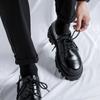 Классические мужские оксфорды для улицы, удобная обувь для ходьбы, 2024, новые повседневные кожаные туфли, стильные деловые туфли на платформе для мужчин