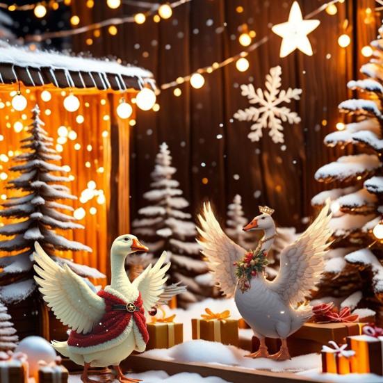 Рождественская утка садовый колышек плоский акриловый двор художественный знак украшения водонепроницаемый уличный рождественский колышек для