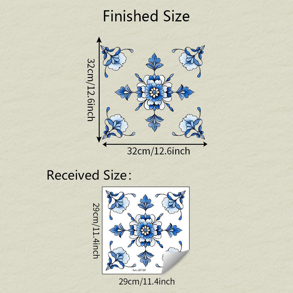 Балкон с ретро-узором Балконное стеклянное окно Украшение и декор дома Цветные электростатические наклейки на окна