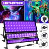 96W/48W/24W Fluorescent Black UV Light Party Bar Glow In Dark Party Supplies for Christmas Blacklit Party Stage Light Xmas Party