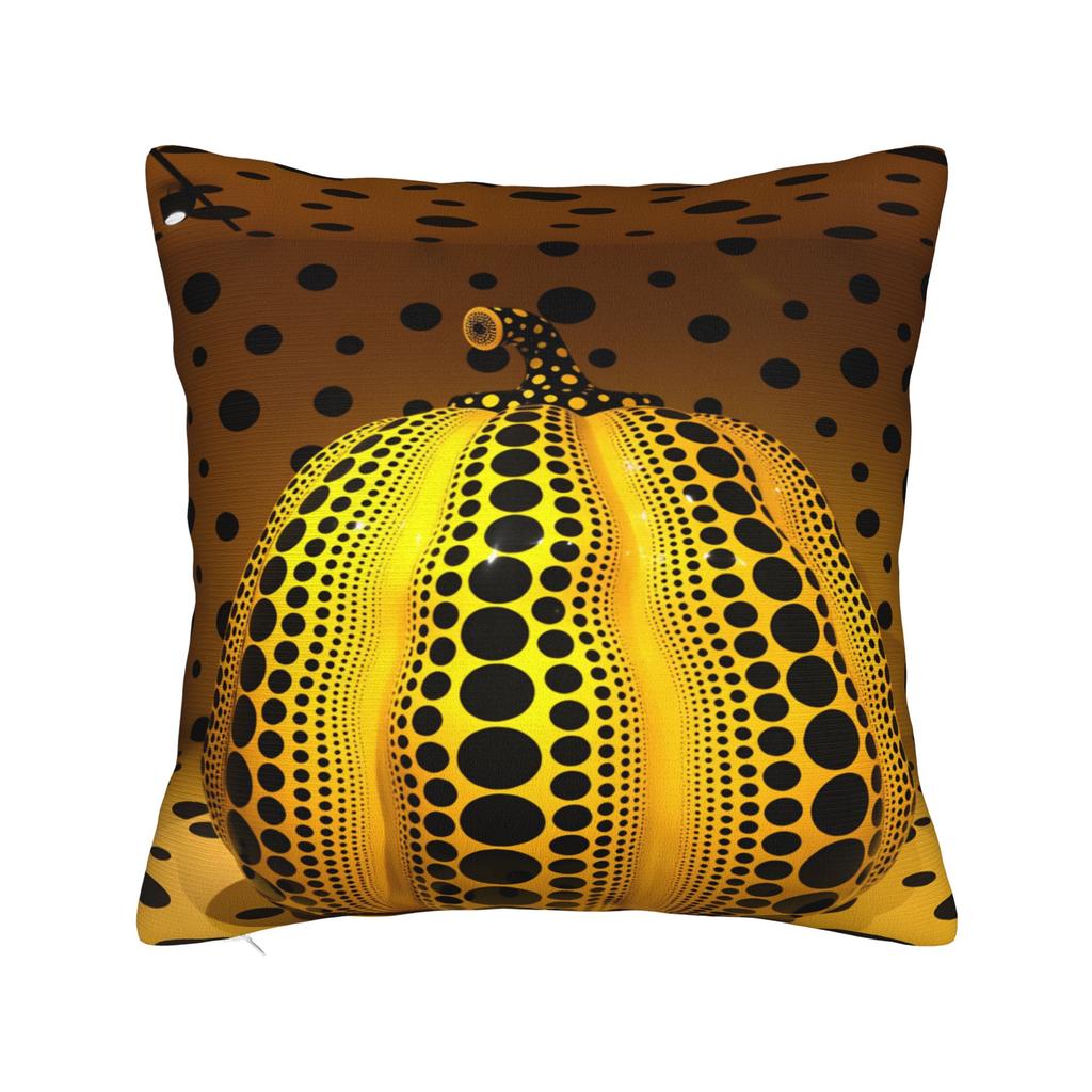 Yayoi Kusama Abstract Face Pillow Case Japanese Artist Custom Pillow Cover For Chair Sofa Home Decor Kawaii Cushion Cover