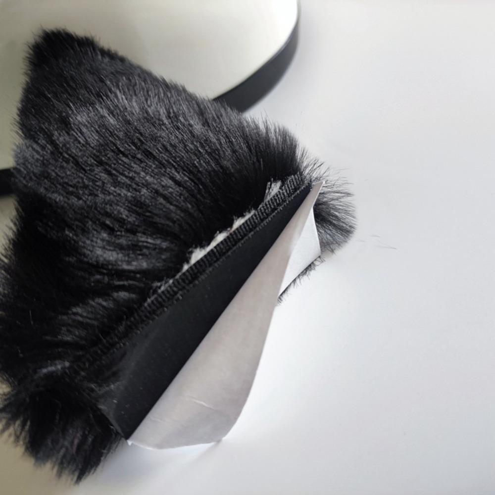 Плюшевый бант кошачье ухо украшение колокольчик шлем аксессуары милые милые плюшевые наклейки женщины