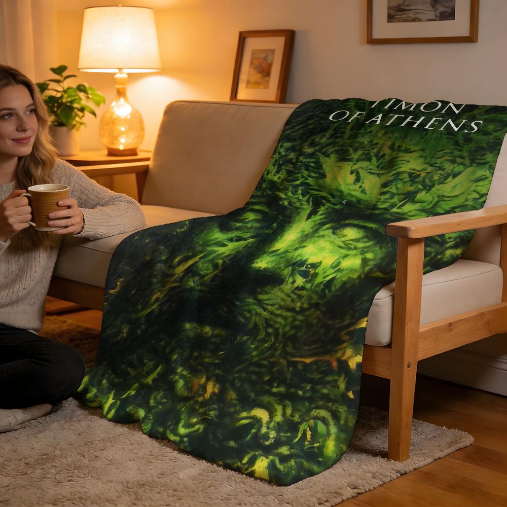 Throw High-Density Short Plush Blanket For Sofa Nap Air-Conditioned Room Soft Skin-Friendly C-Cymbeline