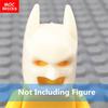 12 шт./лот Белый шлем с накидкой и бородой MOC Bricks, модель, фигурка 4 см, часть тела, маленькие развивающие строительные блоки, игрушки для мальчиков