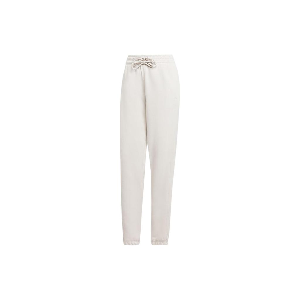 Adidas X Stella McCartney Regular Fit Solid Logo Fleece Cuffed Knit Joggers, Women's Pearl Pink Bottoms IU0876