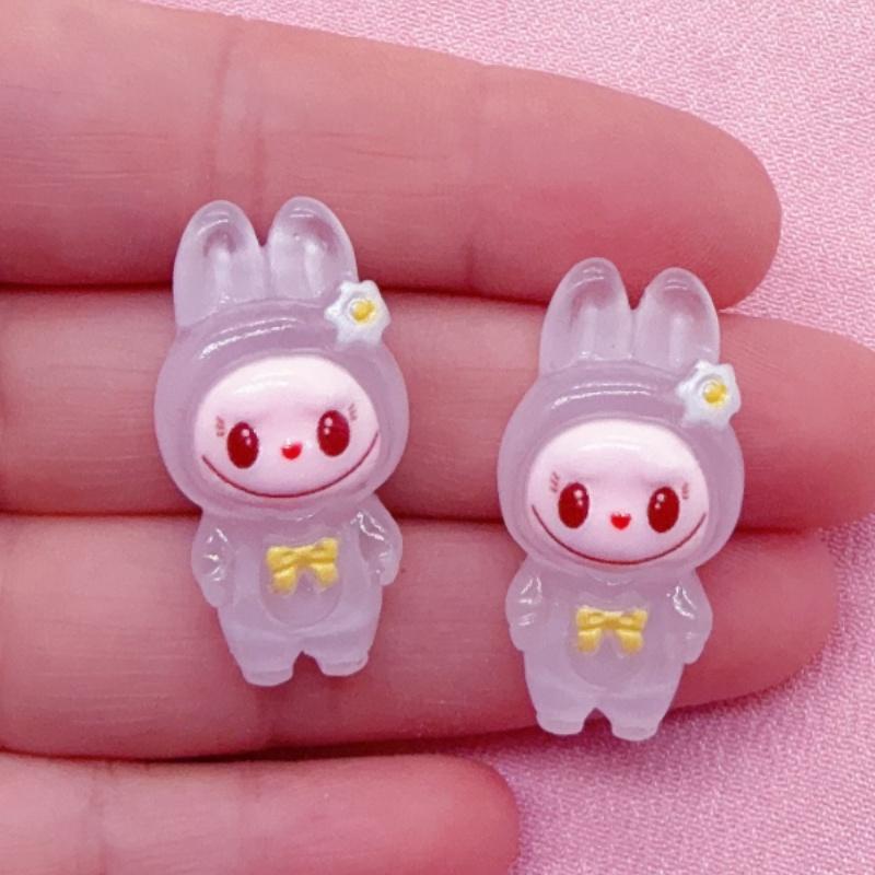 10 шт. смоляных мультяшных подвесок в виде животных, DIY изготовление ювелирных изделий, серьги, ожерелья, брелоки, ювелирная фурнитура