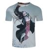 MINISO Anime Demon Slayer 3D T-shirt with Digital 3D Printing Short Sleeved Men's and Women's Couple T-shirt